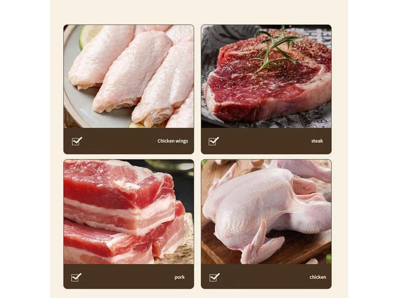  Aiguille d'attendrisseur de viande en acier inoxydable, marteau d'attendrisseur de steak, outil de cuisine, gadgets de cuisine, casse-côtes, blanc  - Conforama D