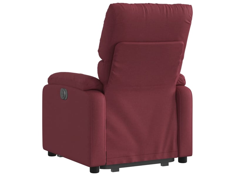  Fauteuil de bureau, fauteuil inclinable électrique rouge bordeaux tissu shl6647  - Conforama E