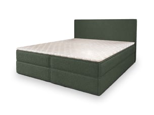 Lit avec rangement 140x200 cm MASSENO   coloris vert