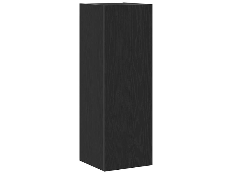  Meuble tv - banc tv - meuble de rangement mural 30,5 x 30 x 90 cm chêne noir bois d'ingénierie  - Conforama A