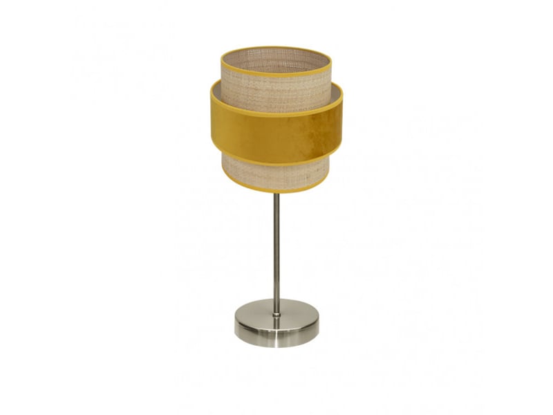  Lampe à poser fabrilamp reyes cuirnaturel-jaune 1 x e14 43 x 18 x 18 cm 177471050 - Conforama A