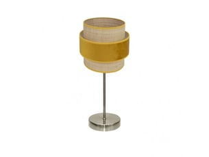 Lampe à poser fabrilamp reyes cuirnaturel-jaune 1 x e14 43 x 18 x 18 cm