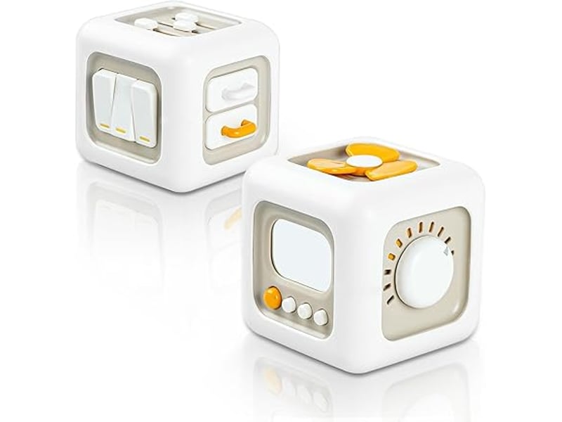 Jouets Pour Bébé De 1 An, Cube D'activités 6 En 1, Jouets Sensoriels Montessori Pour Garcons Et Filles Jouet De Voyage Pour Enfants