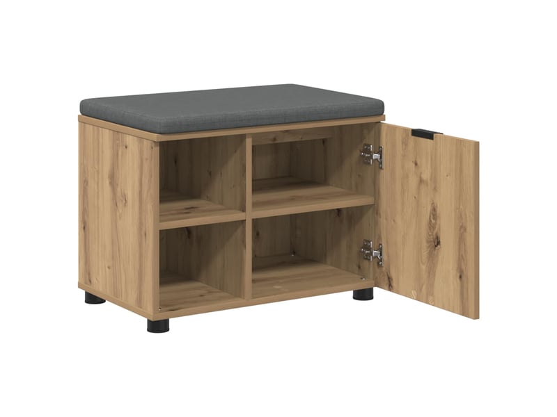  Banc d'entrée, banc interieur chêne artisanal 60x38x46 cm shl48636  - Conforama E