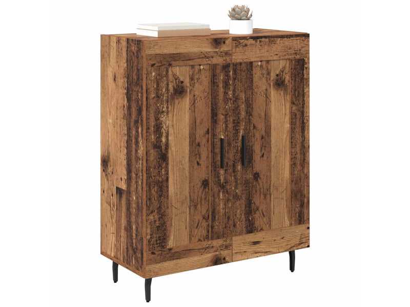  Buffet - bahut - meuble de rangement bois ancien 69,5 x 34 x 90 cm bois d'ingénierie et fer  - Conforama C