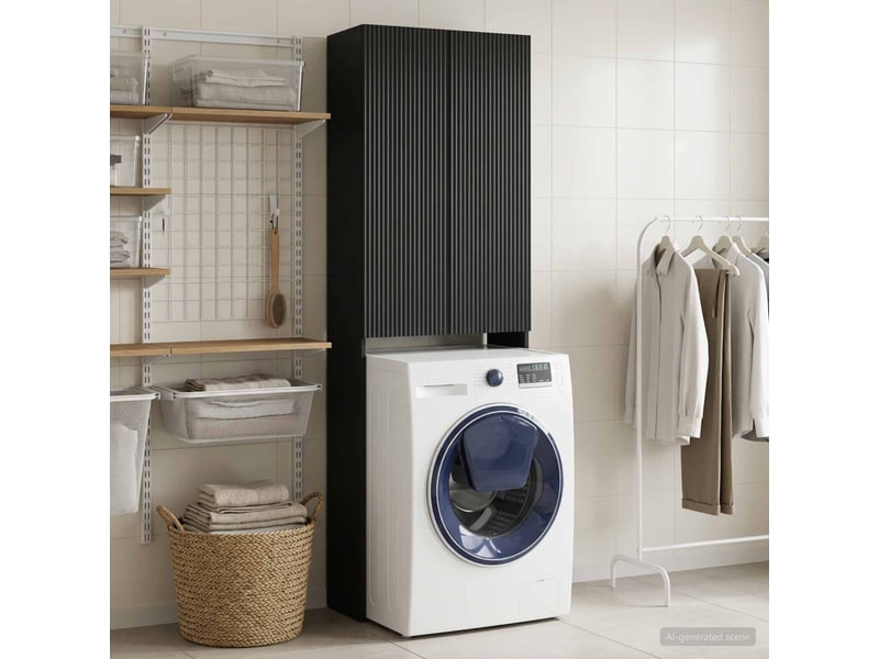 Armoire de toilette arnhem noir 66x25.5x190 cm - Conforama B