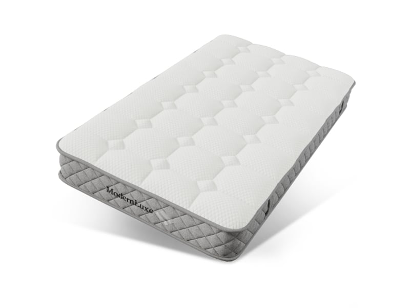  Matelas à ressorts ensachés 90x200 cm épaisseur 20cm, 7 zones confort, mousse froide, fermeté H3 mi-ferme, OEKO-TEX, 4 poignées, emballage sous vide  - Conforama A
