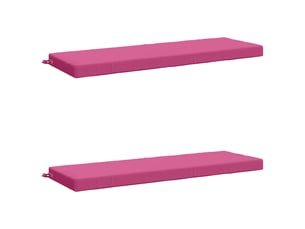 Lot de 2 coussins de banc, coussins d'assise soest 100 % polyester rose cf57344