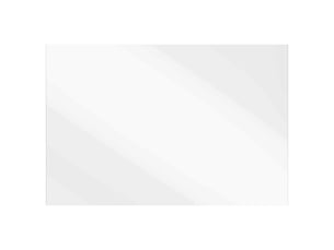 Miroir rectangulaire à fixer coloris argenté <strong></strong> <strong></strong> - 80 cm x 60 cm