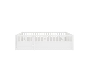 Lit simple 140x190 cm MAISONORA   coloris blanc