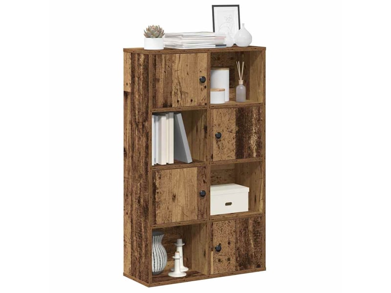  Bibliothèque, meuble de rangement salon vieux bois 60x24x101,5 cm bois d'ingénierie  - Conforama B