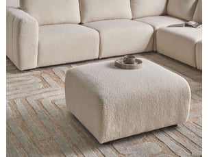 Pouf / repose pied BELIANI blanc