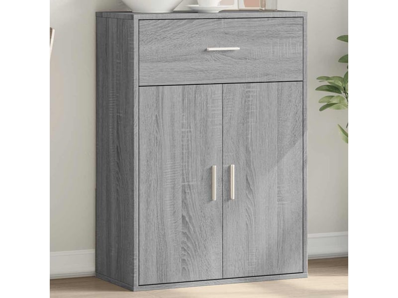  Buffet - bahut - meuble de rangement sonoma gris 60x30x84 cm bois d'ingénierie  - Conforama B