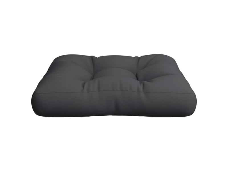  Coussin de palette, coussin de chaise, coussin de canapé noir 60x61,5x10 cm tissu cf55413  - Conforama E