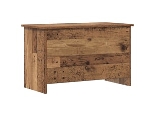 Coffre de rangement avec stockage bois ancien 80x40x50 cm