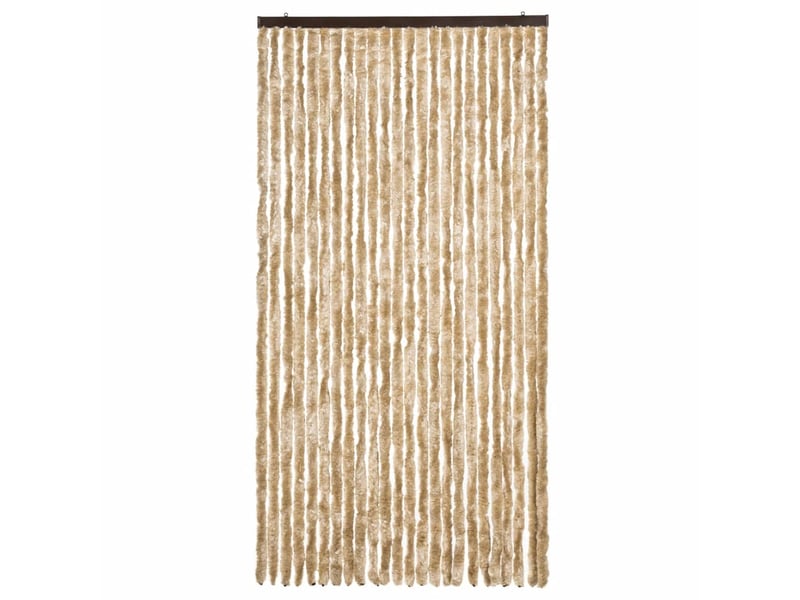  Rideau anti-mouches, moustiquaire beige 100x200 cm chenille cf43488  - Conforama C