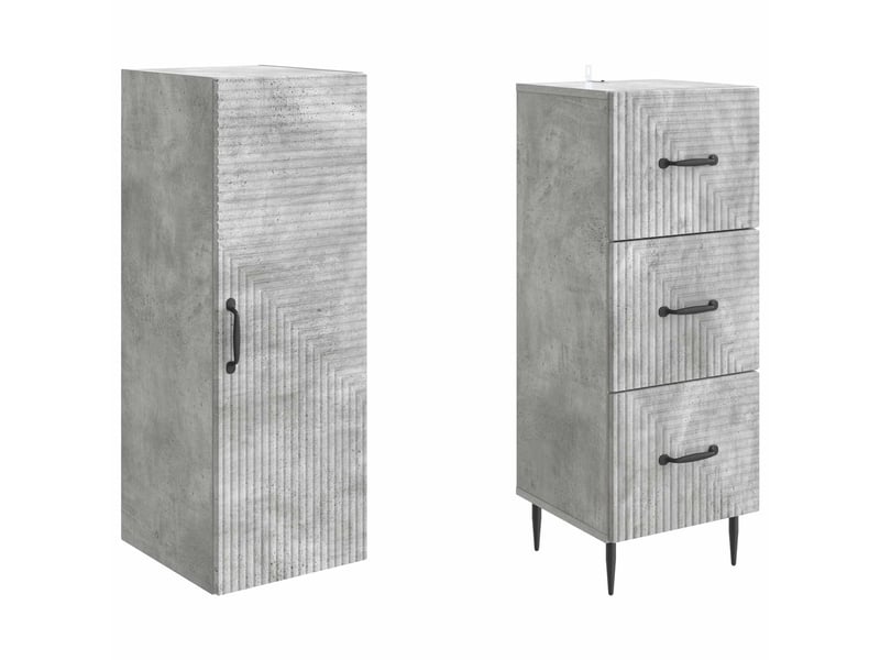  Ensemble de meubles 2 pcs, rangement de salon 33 x 34,5 x 90 cm bois d'ingénierie shl2059  - Conforama D
