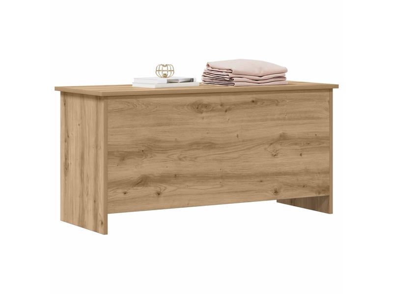  Coffre de rangement, boîte de rangement de rangement chêne artisanal 100x40x50 cm  - Conforama C