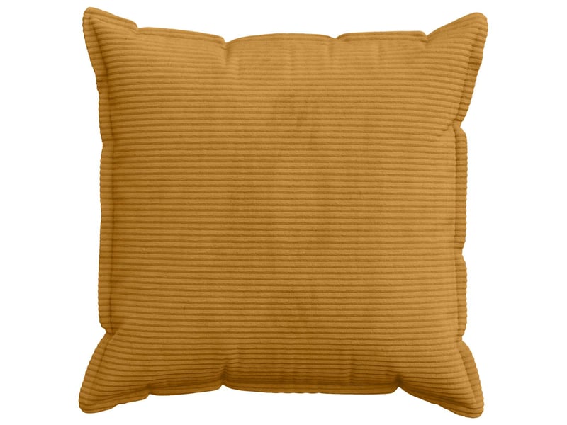 Lot de 6 housses de coussin houten jaune 70 x 70 cm velours côtelé cf49842 - Conforama A