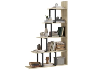 Bibliotheque coloris  bois clair 5 étagère(s) PANGIVO  - 102 cm x 160 cm