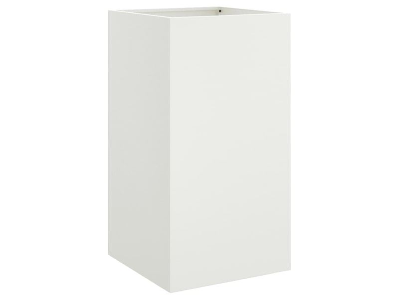  Jardinière - bac à fleurs blanc 42x38x75 cm acier  - Conforama A