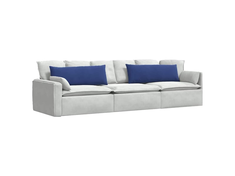  Lot de 2 coussins de canapé, coussins décoratifs bleu police 120 x 40 cm cf59015  - Conforama C