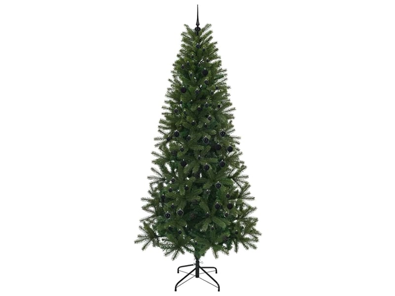 Sapin de noël artificiel, arbre de noël vert 240 cm pe et pvc shl2961 - Conforama D