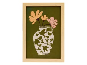 Affiche encadrée manny 21x30cm vert kaki