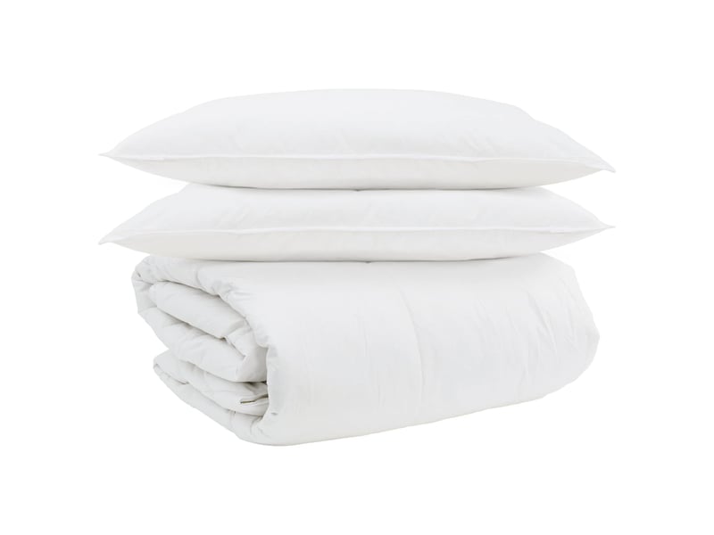  Ensemble de duvet avec oreiller 3 pièces - couette blanc plume de canard  - Conforama A