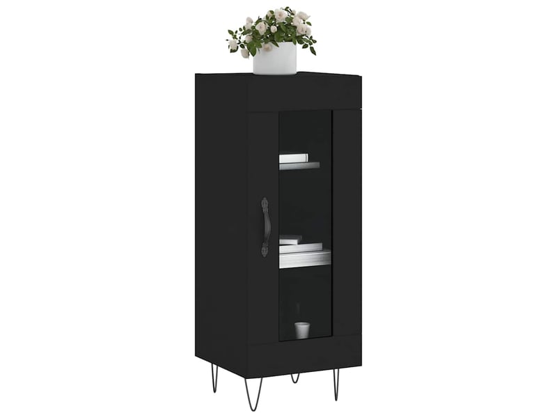  Buffet - bahut - meuble de rangement noir 34,5x34x90 cm bois d'ingénierie  - Conforama C