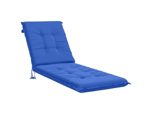 Coussin de transat, coussin pour bain de soleil gemert 100 % polyester bleu royal cf56131