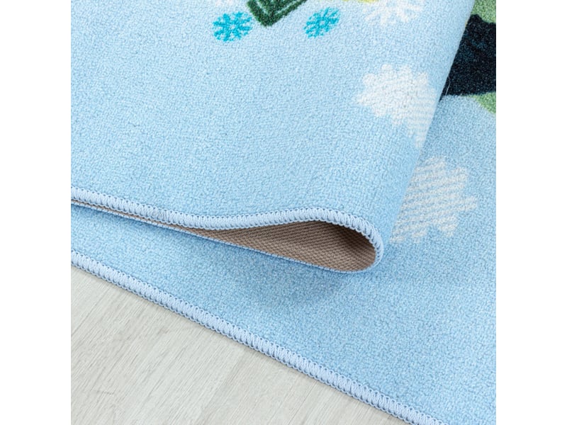 Carte du monde - tapis enfant lavable bleu 120 x 170 cm PLAY1201702917BLUE - Conforama E