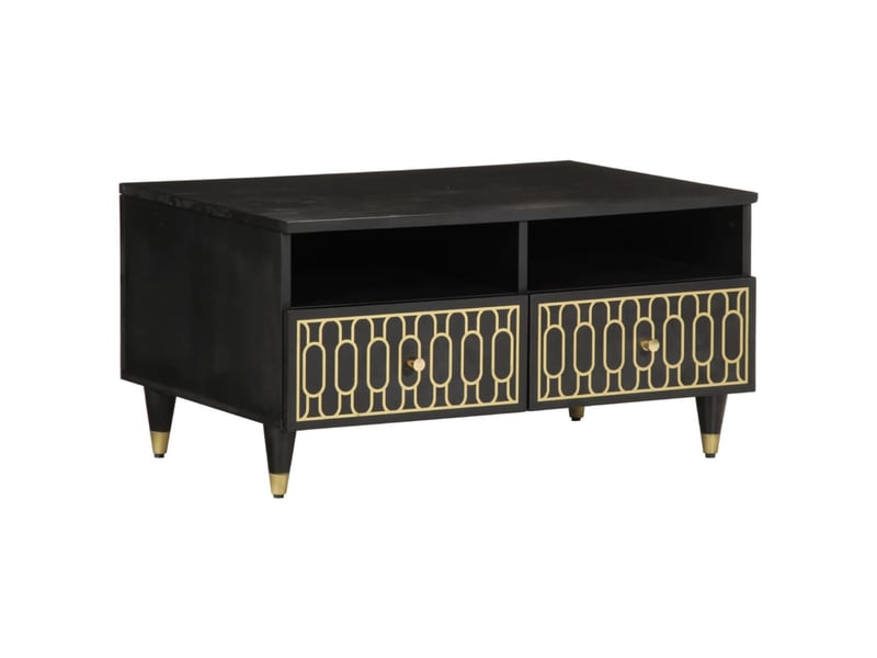  Table basse - table de salon - table à thé 80x54x40 cm bois de manguier massif  - Conforama B