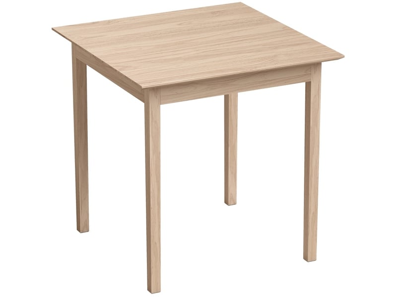  Table de salle à manger carrée 75 x 75 x 76 cm en pin, coloris bois, 2 personnes  - Conforama A