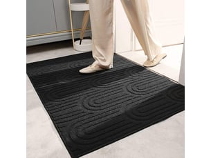 Paillasson antidérapant, tapis d'extérieur lavable pour entrée, jardin ou terrasse, 50 x 80 cm