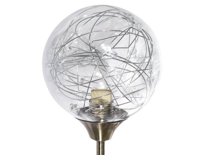  Lampe à poser fabrilamp rio de janeiro g9 coloris cuir 45 x 24 x 14 cm 154172014 - Conforama E