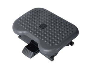 Repose-pieds de bureau 46x35 cm réglable plastique gris foncé