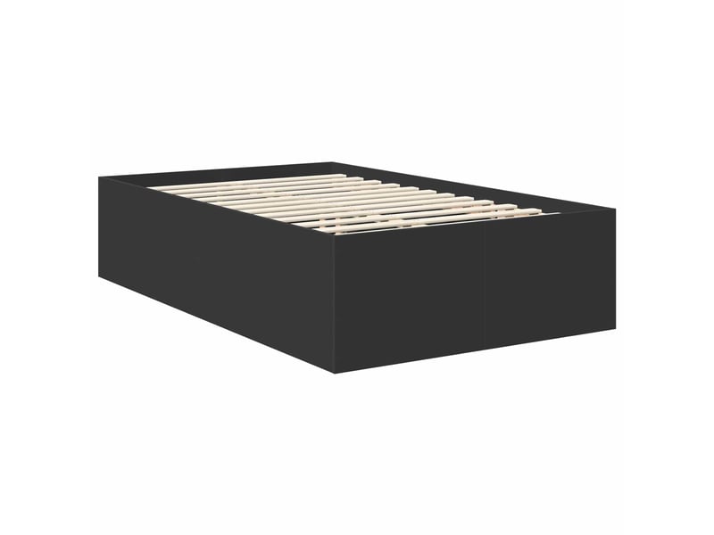  Lit double- lit adulte -  cadre de lit noir 120 x 190 cm bois d'ingénierie  - Conforama D