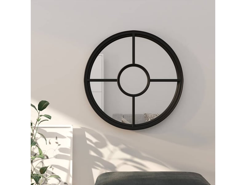  Miroir, miroir décoratif noir 40x4 cm fer pour utilisation à l'intérieur cf62894  - Conforama B