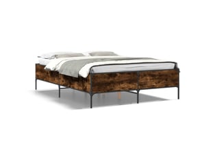 Lit 2 places 150x200 cm    coloris marron