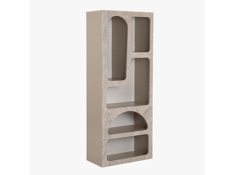  Bibliothèque avec 5 niches beige  - Conforama C