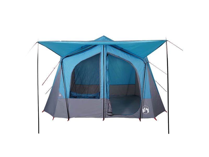  Tente de camping de cabine 5 personnes bleu imperméable  - Conforama E