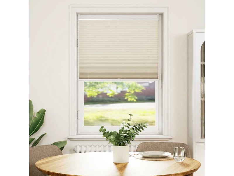  Store plissé, store de fenêtre 90x150 cm crème cf46673  - Conforama B