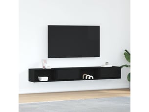 Meuble tv coloris noir 100 cm <strong></strong>  <strong></strong>