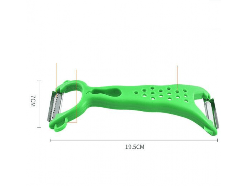  Râpe légumes double face, 2 en 1 pour éplucher et râper, éplucheur à fruits et légumes avec poignée ergonomique (2 pcs)  - Conforama E