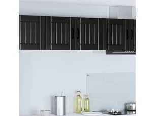 Meuble mural de cuisine, armoire de cuisine noir 80x31x40cm bois d'ingénierie shl9403