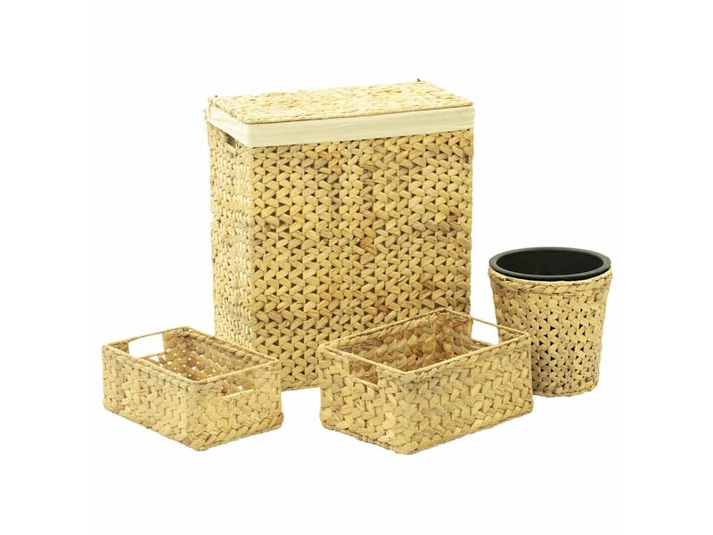  Ensemble de salle de bain 4 pcs jacinthe d’eau cf64739  - Conforama B
