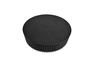 Table basse rond(e) coloris noir OSUPNESSEE  - 75 cmx75 cm