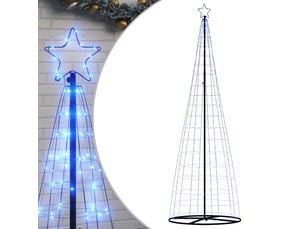 Sapin de noël, arbre de noël à led 550 led bleu 300 cm cf60997