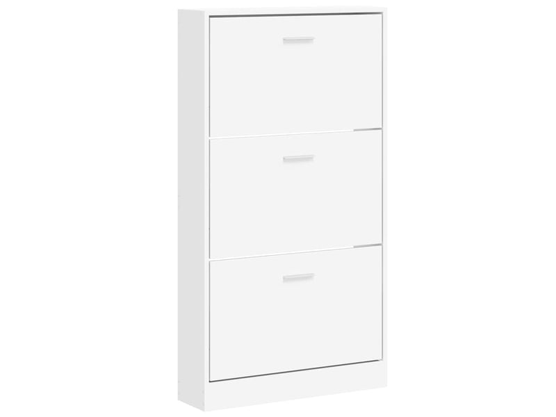 Meuble à chaussures, armoire à chaussures blanc 59x17x108 cm bois d'ingénierie  - Conforama A